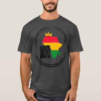 Black history month map 6 T-Shirt