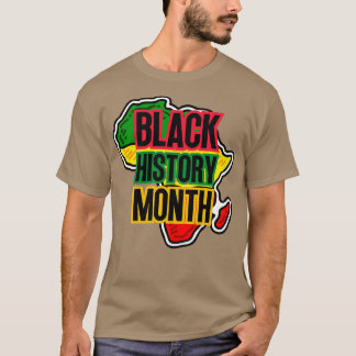 Black history month map T-Shirt