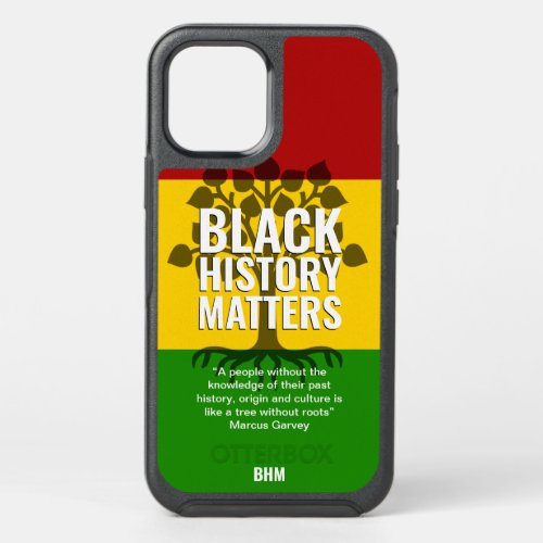 Black History Month MARCUS GARVEY Quote OtterBox Symmetry iPhone 12 Case