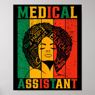 Black History Month Medical Istant African America Poster