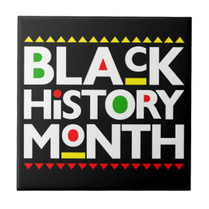 Black History Month Melanin Bruh Sista King Queen Ceramic Tile