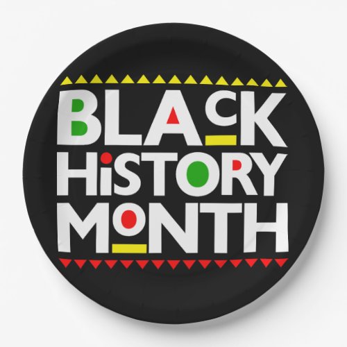 Black History Month Melanin Bruh Sista King Queen Paper Plates