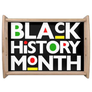 Black History Month Melanin Bruh Sista King Queen Serving Tray