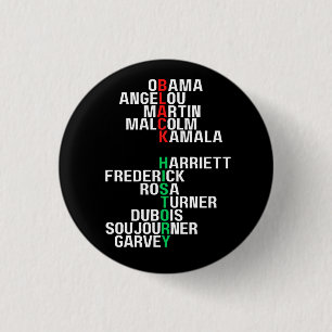 Black History Month Melanin King Queen Sista Bruh Button