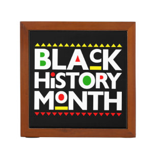 Black History Month Melanin King Queen Sista Bruh Desk Organizer
