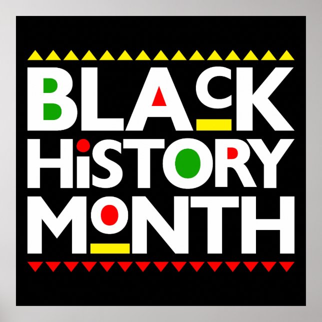 Black History Month Melanin King Queen Sista Bruh Poster (Front)