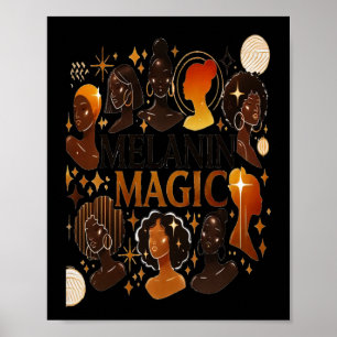 Black History Month- Melanin Magic Sticker Poster