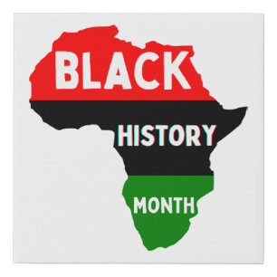 Black History Month Melanin Men Women Boys Girls Faux Canvas Print