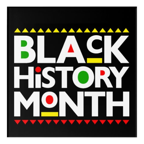 Black History Month Melanin Men Women Girls  Boys Acrylic Print