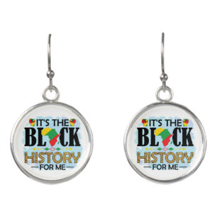 Black History Month Melanin Men Women Girls & Boys Earrings