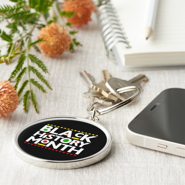 Black History Month Melanin Men Women Girls & Boys Keychain (Side)