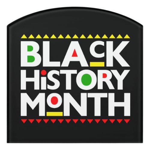 Black History Month Melanin Men Women Kids Door Sign