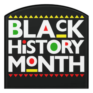 Black History Month Melanin Men Women Kids Door Sign