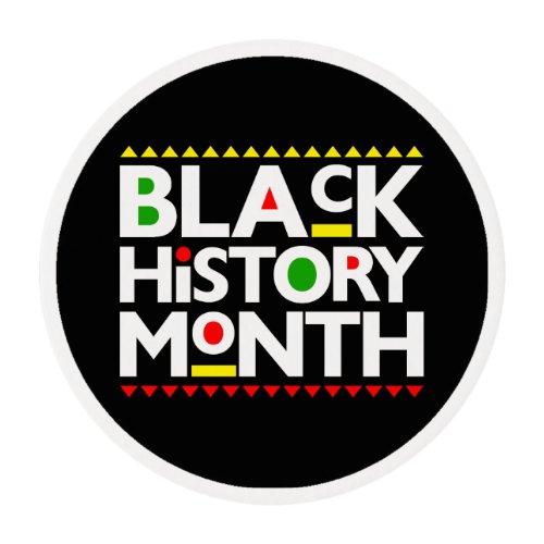 Black History Month Melanin Men Women Kids Edible Frosting Rounds
