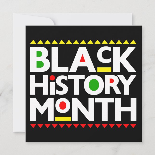 Black History Month Melanin Men Women Kids Invitation (Front)