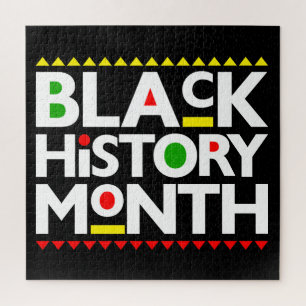 Black History Month Melanin Men Women Kids Jigsaw Puzzle