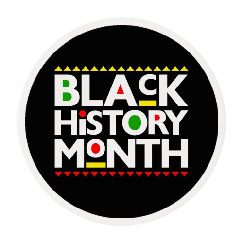 Black History Month Melanin Men Women Kids Party Edible Frosting Rounds