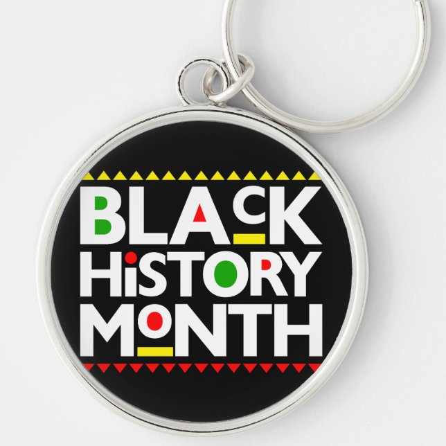 Black History Month Melanin Men Women Kids Party Keychain (Front)