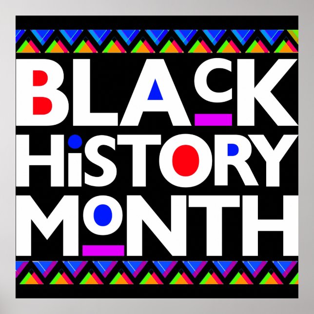 Black History Month Melanin Men Women Kids Poster (Front)