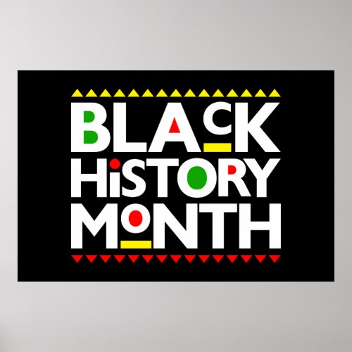 Black History Month Melanin Men Women Kids Poster