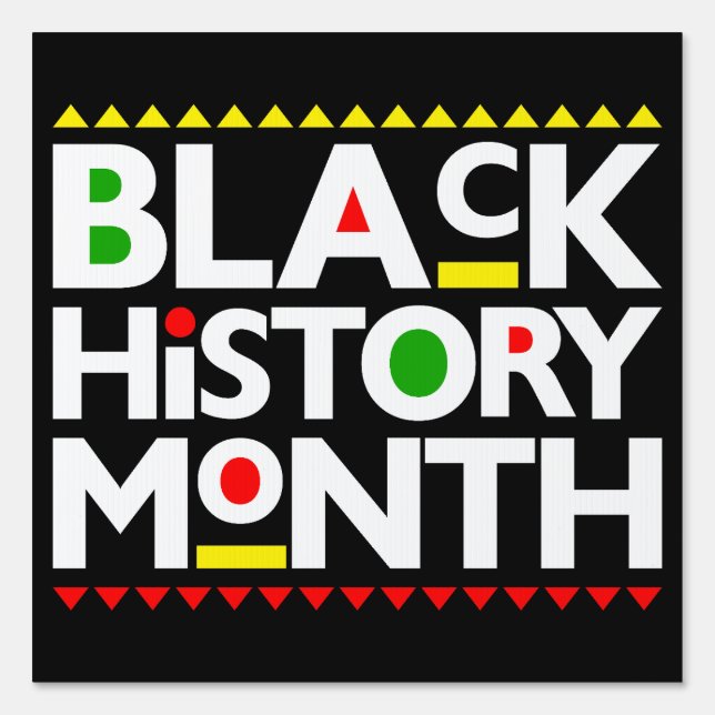 Black History Month Melanin Men Women Kids Sign (Back)