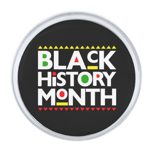 Black History Month Melanin Men Women Kids Silver Finish Lapel Pin