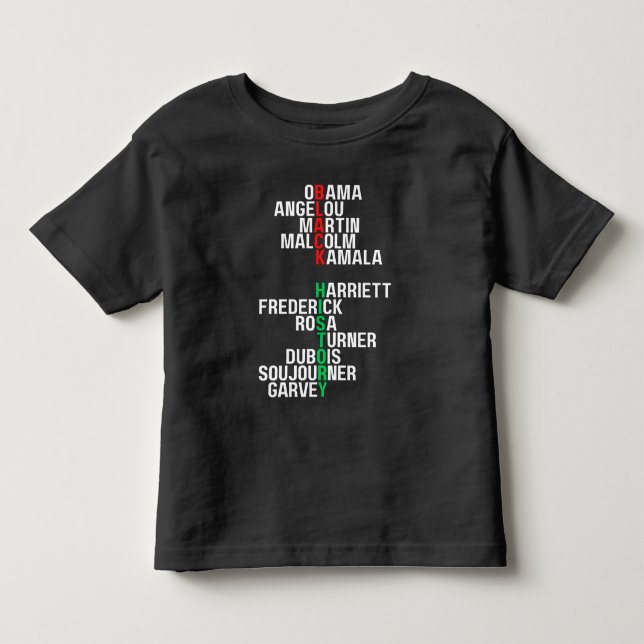 Black History Month Melanin Toddler Kid Boys Girls Toddler T-shirt (Front)