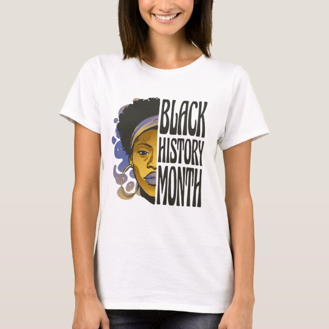 Black History Month - Melanin Woman Queen T-Shirt (Front)