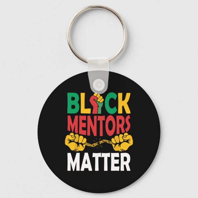 Black History Month Mentors Problem African Herita Keychain (Front)