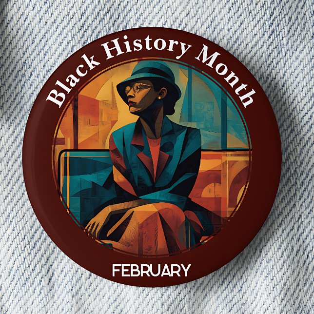 Black History Month Montgomery Bus Boycott Pinback Button (Creator Uploaded)