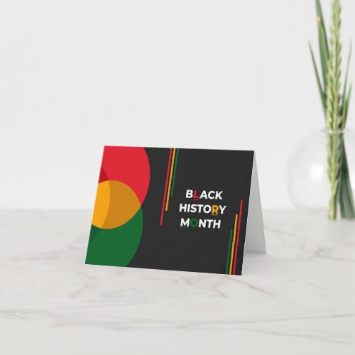 Black History Month Note Card