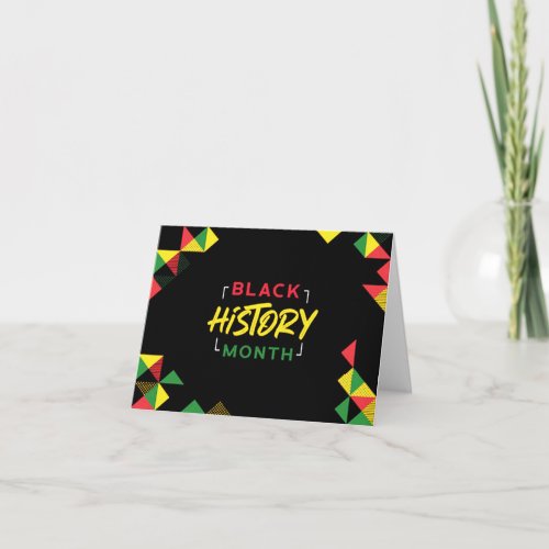 Black History Month Note Card