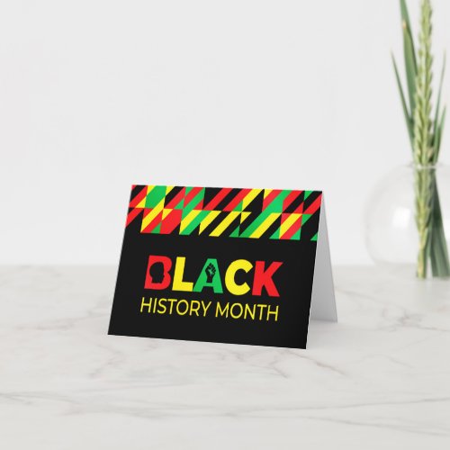 Black History Month Note Card