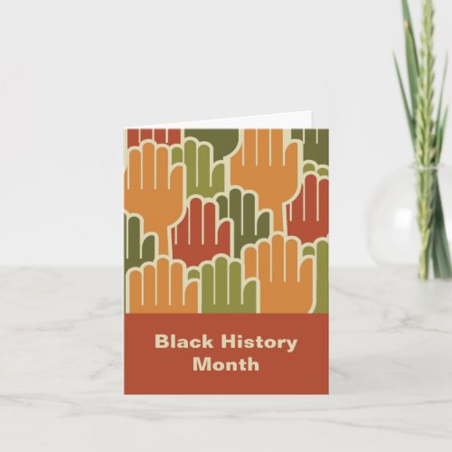 Black History Month Note Card