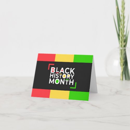 Black History Month Note Card