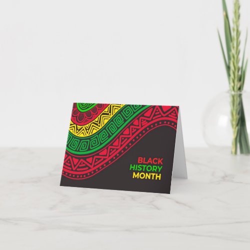 Black History Month Note Card