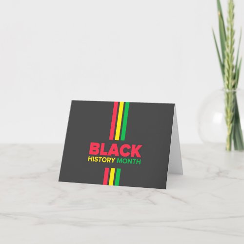 Black History Month Note Card