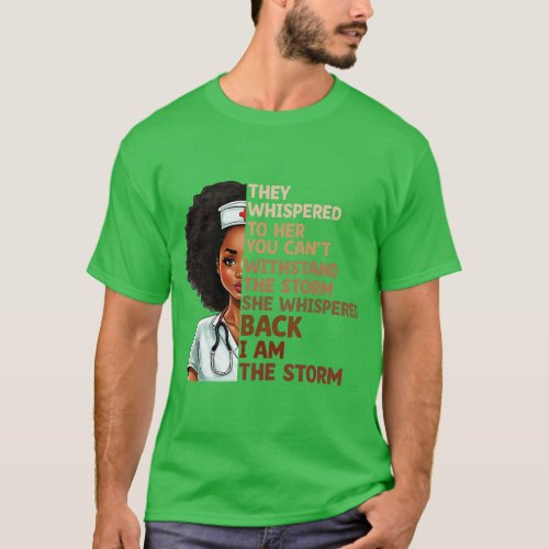 Black History Month Nurse Proud Black African Amer T_Shirt