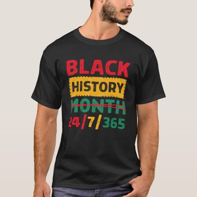 Black History Month One Month Cant Hold Our Histor T-Shirt (Front)