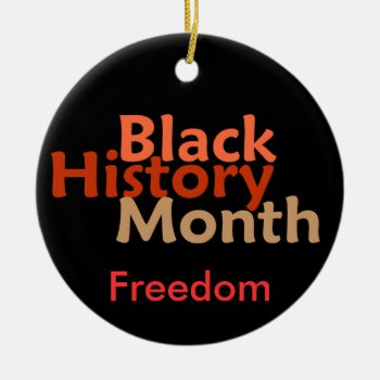 Black History Month Ornament by samappleby at Zazzle