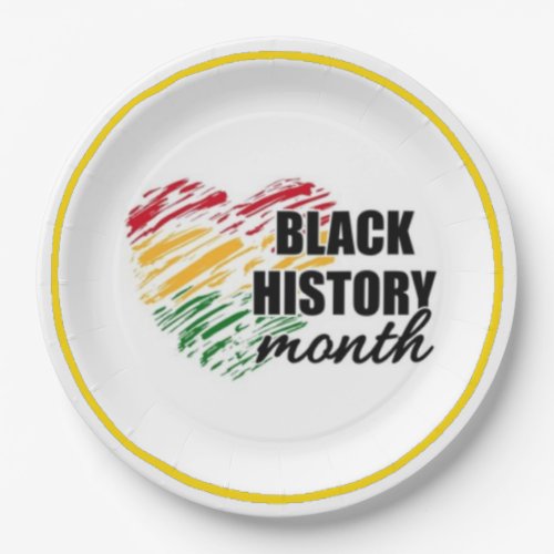 Black History Month Paper Plates