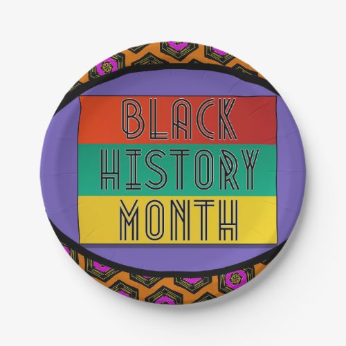 Black History Month Paper Plates