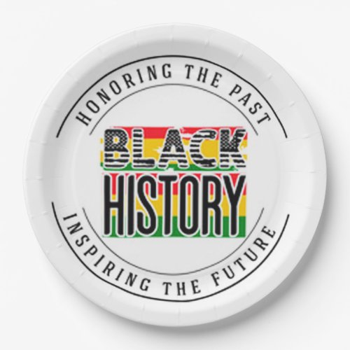 Black History Month Paper Plates