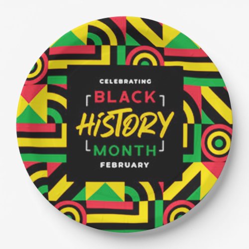 Black History Month Paper Plates