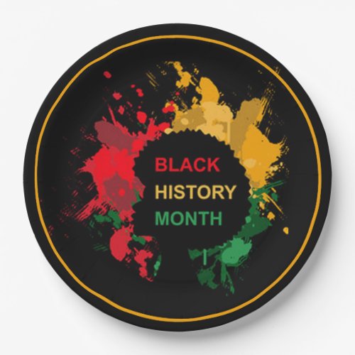 Black History Month Paper Plates
