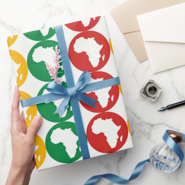 Black History Month Pattern  Wrapping Paper (Gifting)