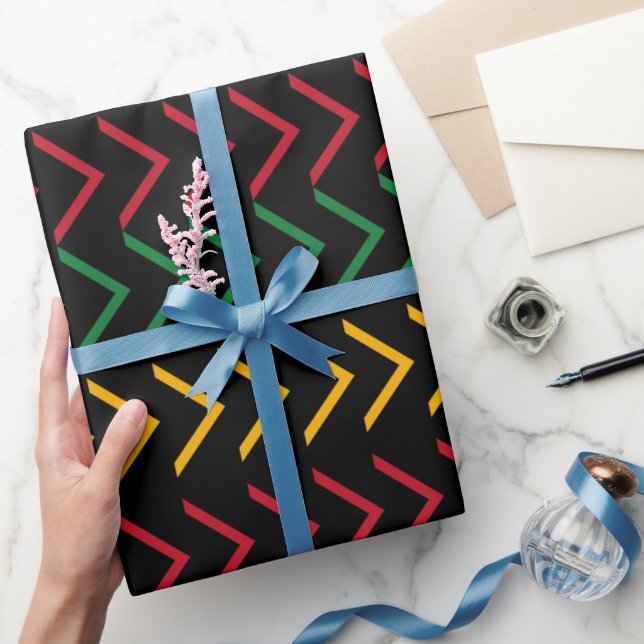Black History Month Pattern  Wrapping Paper (Gifting)