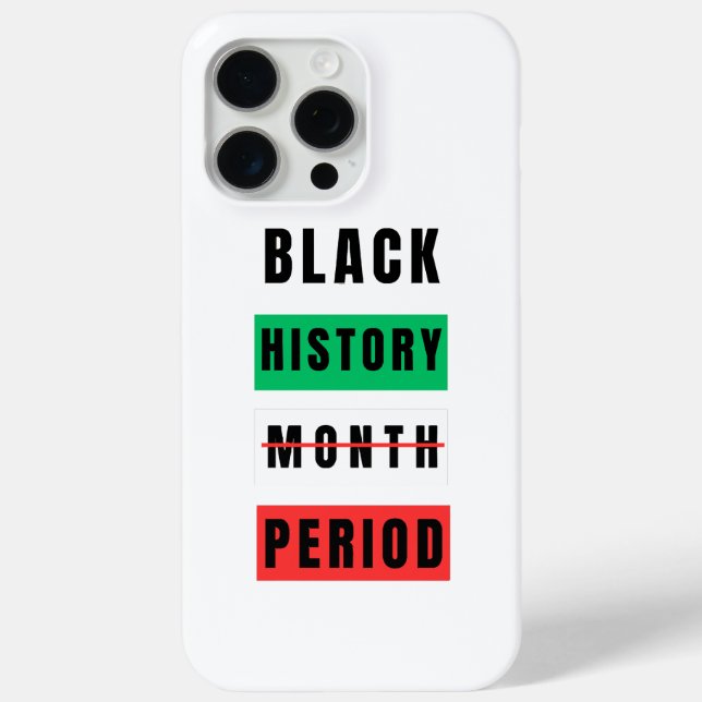 Black History Month Period Case-Mate iPhone Case (Back)