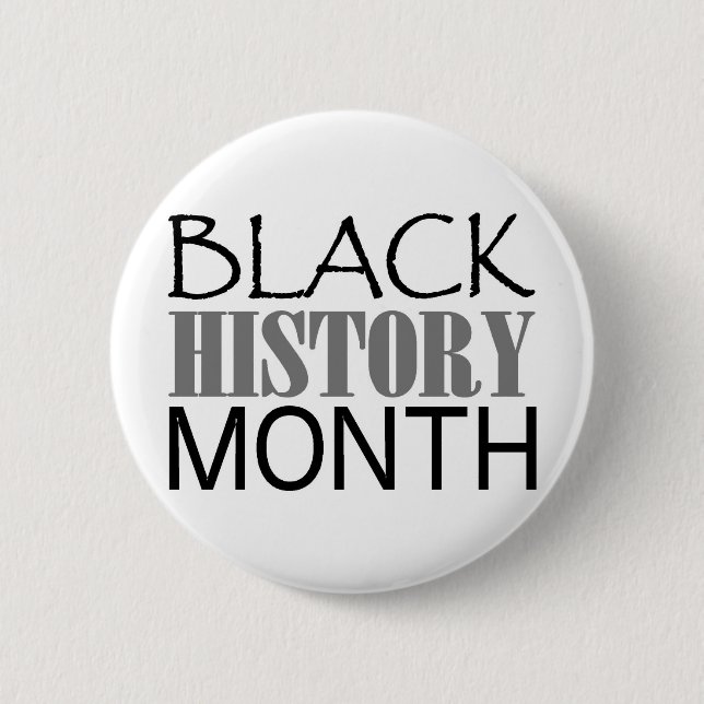 Black History Month Pinback Button (Front)
