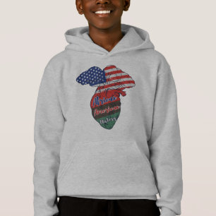 Black History Month Quotes, African American Heart Hoodie